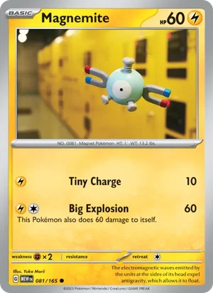 Magnemite Pokémon 151 Pokémon TCG Common 081