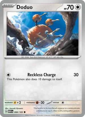 Doduo Pokémon 151 Pokémon TCG Common 084