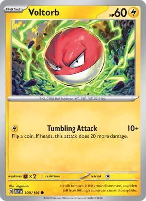 Voltorb Pokémon 151 Pokémon TCG Common 100