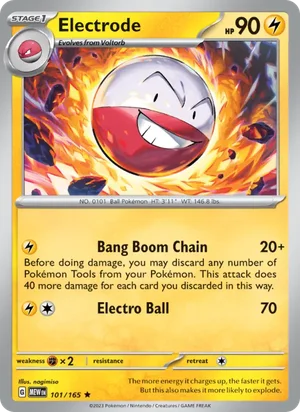 Electrode Pokémon 151 Pokémon TCG Rare 101