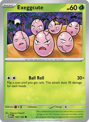 Exeggcute Pokémon 151 Pokémon TCG Common 102