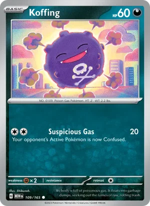 Koffing Pokémon 151 Pokémon TCG Common 109