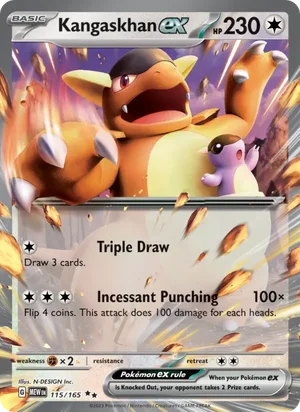 Kangaskhan ex Pokémon 151 Pokémon TCG Double Rare 115