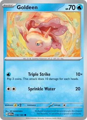 Goldeen Pokémon 151 Pokémon TCG Common 118