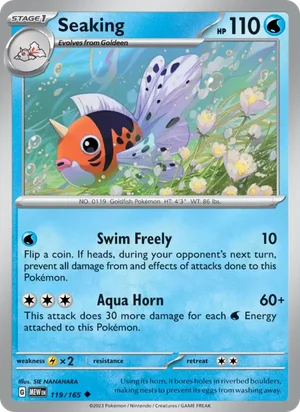 Seaking Pokémon 151 Pokémon TCG Uncommon 119