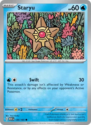 Staryu Pokémon 151 Pokémon TCG Common 120