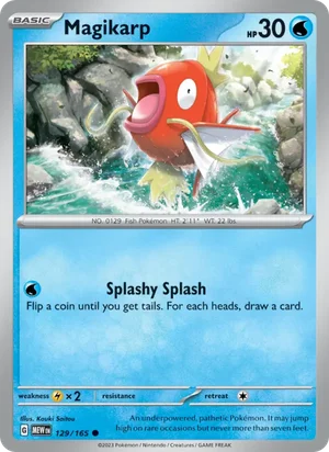 Magikarp Pokémon 151 Pokémon TCG Common 129
