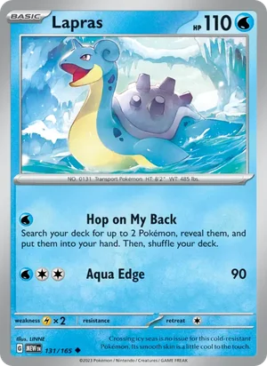 Lapras Pokémon 151 Pokémon TCG Uncommon 131