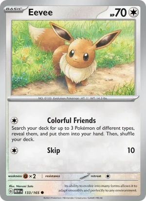 Eevee Pokémon 151 Pokémon TCG Common 133