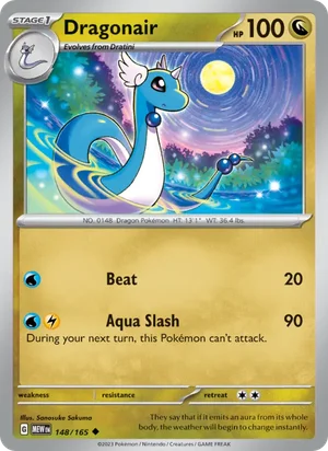 Dragonair Pokémon 151 Pokémon TCG Uncommon 148