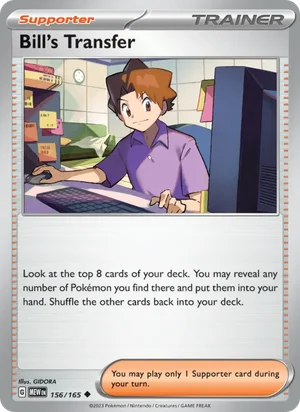 Bill's Transfer Pokémon 151 Pokémon TCG Uncommon 156
