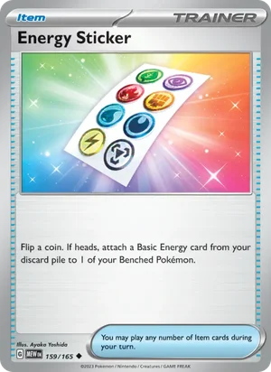 Energy Sticker Pokémon 151 Pokémon TCG Uncommon 159