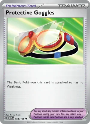 Protective Goggles Pokémon 151 Pokémon TCG Uncommon 164