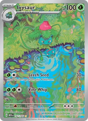 Ivysaur Pokémon 151 Pokémon TCG Illustration Rare 167