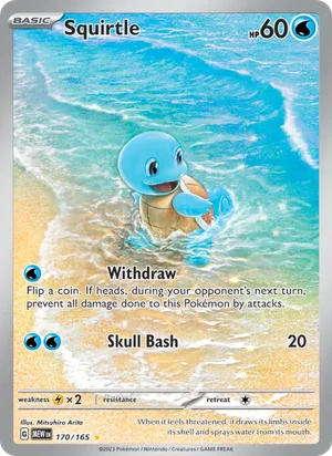 Squirtle Pokémon 151 Pokémon TCG Illustration Rare 170