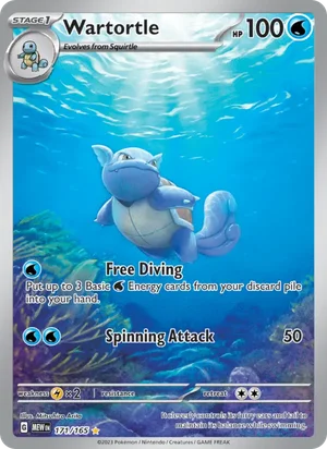 Wartortle Pokémon 151 Pokémon TCG Illustration Rare 171