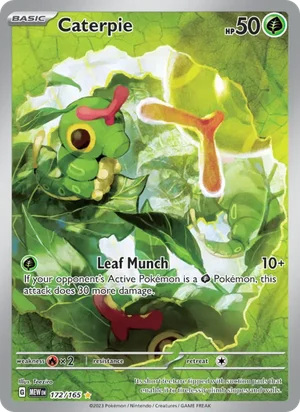 Caterpie Pokémon 151 Pokémon TCG Illustration Rare 172
