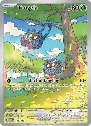 Tangela Pokémon 151 Pokémon TCG Illustration Rare 178
