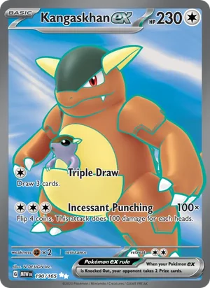Kangaskhan ex Pokémon 151 Pokémon TCG Ultra Rare 190