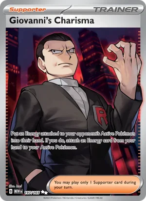 Giovanni's Charisma Pokémon 151 Pokémon TCG Ultra Rare 197