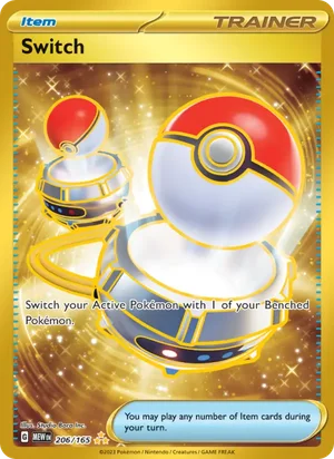 Switch Pokémon 151 Pokémon TCG Hyper Rare 206