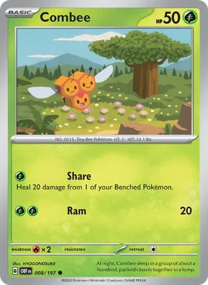Combee 008/197 Common, Obsidian Flames Pokémon TCG card