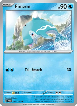 Finizen 061/197 061/197 Common, Obsidian Flames Pokémon TCG card