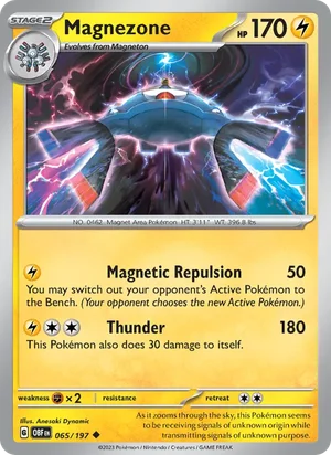 Magnezone 065/197 Uncommon, Obsidian Flames Pokémon TCG card