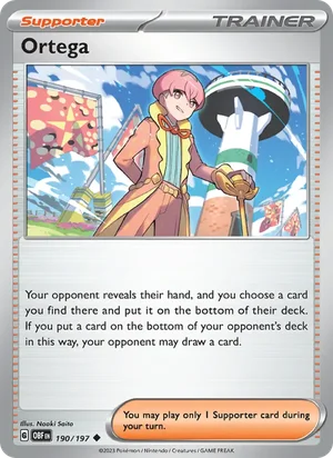 Ortega 190/197 Uncommon, Obsidian Flames Pokémon TCG card