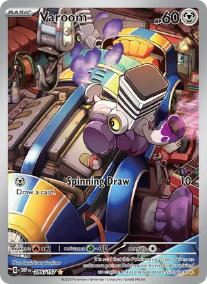 Varoom 206/197 Illustration Rare, Obsidian Flames Pokémon TCG card