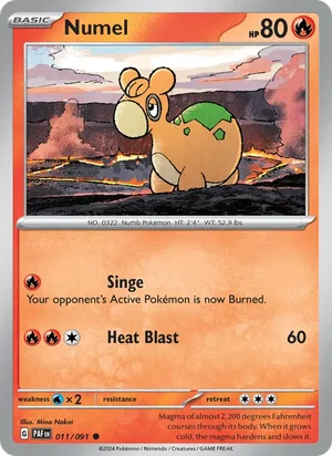 Numel Paldean Fates Pokémon TCG Common 011