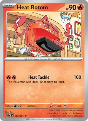 Heat Rotom Paldean Fates Pokémon TCG Rare 013
