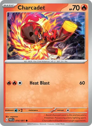 Charcadet Paldean Fates Pokémon TCG Common 014
