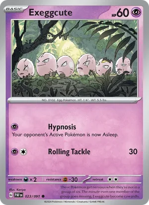 Exeggcute Paldean Fates Pokémon TCG Common 023