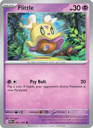 Flittle Paldean Fates Pokémon TCG Common 041