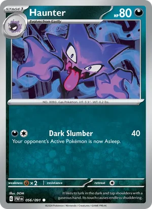 Haunter Paldean Fates Pokémon TCG Common 056