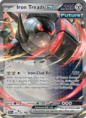 Iron Treads ex Paldean Fates Pokémon TCG Double Rare 066