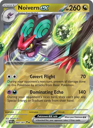 Noivern ex Paldean Fates Pokémon TCG Double Rare 069