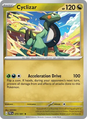 Cyclizar Paldean Fates Pokémon TCG Rare 070