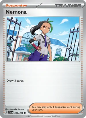 Nemona Paldean Fates Pokémon TCG Common 082