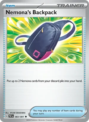 Nemona's Backpack Paldean Fates Pokémon TCG Uncommon 083