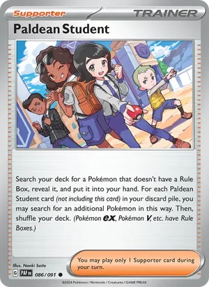 Paldean Student Paldean Fates Pokémon TCG Common 086