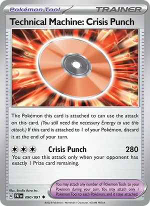 Technical Machine: Crisis Punch Paldean Fates Pokémon TCG Uncommon 090