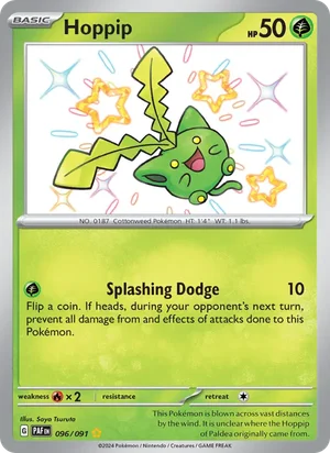 Hoppip Paldean Fates Pokémon TCG Shiny Rare 096