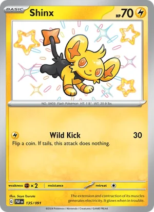 Shinx Paldean Fates Pokémon TCG Shiny Rare 135