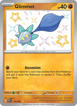 Glimmet Paldean Fates Pokémon TCG Shiny Rare 179