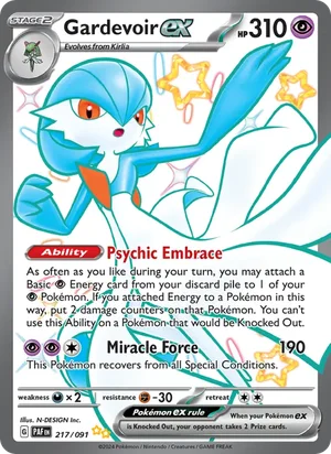 Gardevoir ex Paldean Fates Pokémon TCG Shiny Ultra Rare 217