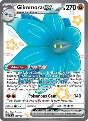 Glimmora ex Paldean Fates Pokémon TCG Shiny Ultra Rare 218