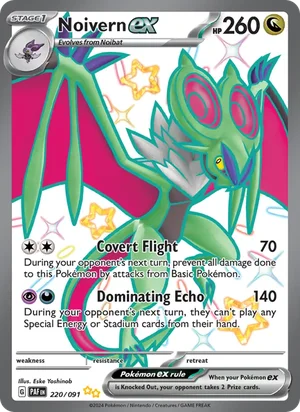 Noivern ex Paldean Fates Pokémon TCG Shiny Ultra Rare 220