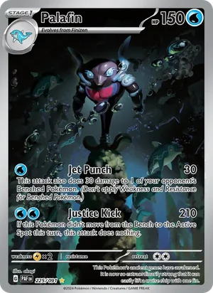 Palafin Paldean Fates Pokémon TCG Illustration Rare 225